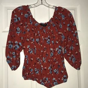 flower printed blouse